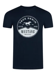 MUSTANG T-Shirt Herren Regular Fit mit Rundhalsausschnitt 