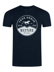MUSTANG T-Shirt Herren Regular Fit mit Rundhalsausschnitt 