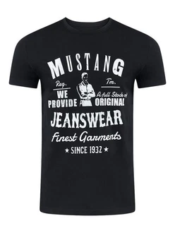 MUSTANG T-Shirt Herren Printshirt Regular Fit 