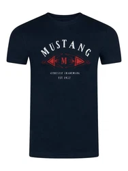 MUSTANG T-Shirt Herren Printshirt Regular Fit 