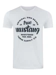 MUSTANG T-Shirt Herren Printshirt Regular Fit Weiß/Creme/Rot/Blau/Lila