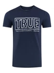 MUSTANG T-Shirt Basic Print Schwarz/Weiß/Blau/Grau (1004402-5228)