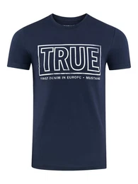 T-Shirt Basic Print (1-tlg) aus 100% Baumwolle