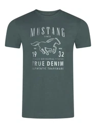 MUSTANG T-Shirt Herren Regular Fit mit Rundhalsausschnitt 
