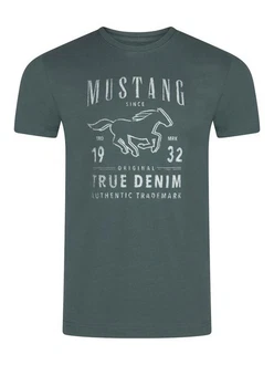 MUSTANG T-Shirt Herren Regular Fit mit Rundhalsausschnitt 