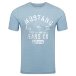 MUSTANG Herren T-Shirt Rundhals Kurzarm Logo Print 
