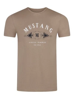 MUSTANG T-Shirt Herren Regular Fit mit Rundhalsausschnitt