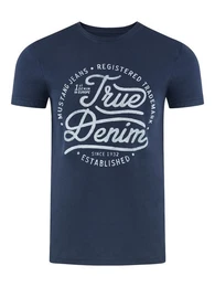 T-Shirt Basic Print (1-tlg) aus 100% Baumwolle