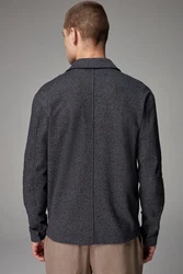 Next Hemdjacke EDIT (1-St) Dunkelgrau/Hellgrau/Dunkelblau/Grau