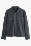 Next Hemdjacke EDIT (1-St) Dunkelgrau/Hellgrau/Dunkelblau/Grau