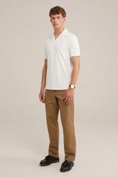 WE Fashion Poloshirt Creme/Weiß/Khaki