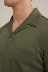 WE Fashion Poloshirt Dunkelgrün/Khaki