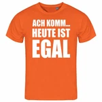 deinshirt T-Shirt Herren Ach komm... heute ist egal Funshirt Orange/Creme