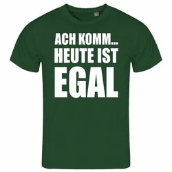 deinshirt T-Shirt Herren Ach komm... heute ist egal Funshirt Dunkelgrün/Grün/Neonfarben