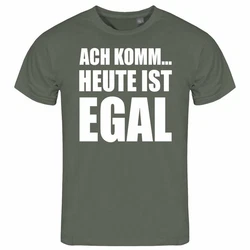 deinshirt T-Shirt Herren Ach komm... heute ist egal Funshirt Dunkelgrün