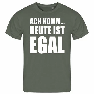 deinshirt T-Shirt Herren Ach komm... heute ist egal Funshirt Dunkelgrün