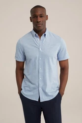 WE Fashion Businesshemd Hellblau/Blau
