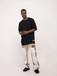 Denim House Loose-fit-Jeans Herren Baggy Jeans Double Knee Pant Braun