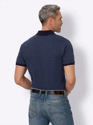 Sieh an! T-Shirt Poloshirt Dunkelblau/Blau