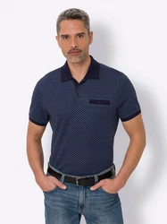 Sieh an! T-Shirt Poloshirt Dunkelblau/Blau