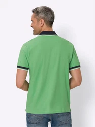 Sieh an! T-Shirt Kurzarm-Poloshirt Türkis/Hellgrün/Grün/Neonfarben/Blau