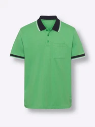 Sieh an! T-Shirt Kurzarm-Poloshirt Türkis/Hellgrün/Grün/Neonfarben/Blau