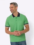 Sieh an! T-Shirt Kurzarm-Poloshirt Türkis/Hellgrün/Grün/Neonfarben/Blau