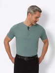 Sieh an! T-Shirt Rundhals-Shirt Grün/Türkis/Hellblau