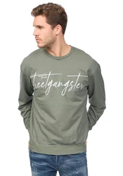 Denim House Sweatshirt Herren Pullover Dunkelgrün/Grün