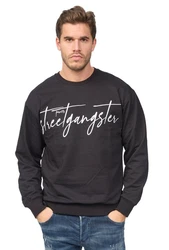 Denim House Sweatshirt Herren Pullover Schwarz/Orange/Rosa/Grau