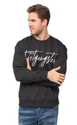 Denim House Sweatshirt Herren Pullover Schwarz/Orange/Rosa/Grau
