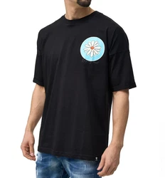 Denim House T-Shirt Herren OVERSIZE T-Shirt Blau/Schwarz/Braun