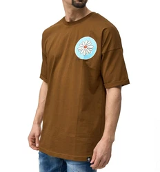 Denim House T-Shirt Herren OVERSIZE T-Shirt Braun/Khaki