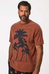 T-Shirt T-Shirt Halbarm Palmen-Print Vintage-Look bis 8XL