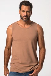 JP1880 T-Shirt Tank Top Basic	rmellos Braun/Beige