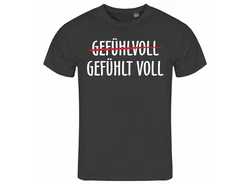 deinshirt Print-Shirt Herren T-Shirt Gefühlt Voll Funshirt mit Motiv Grau/Dunkelgrau