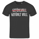 deinshirt Print-Shirt Herren T-Shirt Gefühlt Voll Funshirt mit Motiv Grau/Dunkelgrau