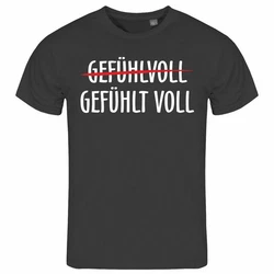 deinshirt Print-Shirt Herren T-Shirt Gefühlt Voll Funshirt mit Motiv Grau/Dunkelgrau