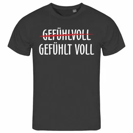 Print-Shirt Herren T-Shirt Gefhlt Voll Funshirt mit Motiv