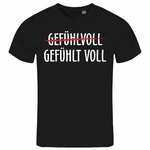 deinshirt Print-Shirt Herren T-Shirt Gefühlt Voll Funshirt mit Motiv Grau/Rot