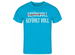 deinshirt Print-Shirt Herren T-Shirt Gefühlt Voll Funshirt mit Motiv Grau/Türkis/Blau