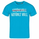 deinshirt Print-Shirt Herren T-Shirt Gefühlt Voll Funshirt mit Motiv Grau/Türkis/Blau