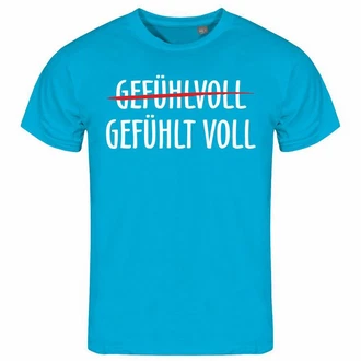 deinshirt Print-Shirt Herren T-Shirt Gefühlt Voll Funshirt mit Motiv Grau/Türkis/Blau deinshirt Print-Shirt Herren T-Shirt Gefühlt Voll Funshirt mit Motiv Grau/Türkis/Blau