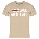 deinshirt Print-Shirt Herren T-Shirt Gefühlt Voll Funshirt mit Motiv Grau/Beige/Khaki/Braun