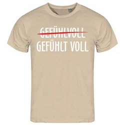 deinshirt Print-Shirt Herren T-Shirt Gefühlt Voll Funshirt mit Motiv Grau/Beige/Khaki/Braun