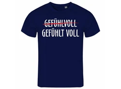 deinshirt Print-Shirt Herren T-Shirt Gefühlt Voll Funshirt mit Motiv Lila/Dunkelblau/Grau/Blau