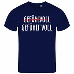 deinshirt Print-Shirt Herren T-Shirt Gefühlt Voll Funshirt mit Motiv Lila/Dunkelblau/Grau/Blau