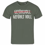 deinshirt Print-Shirt Herren T-Shirt Gefühlt Voll Funshirt mit Motiv Grau/Dunkelgrün/Dunkelgrau/Grün