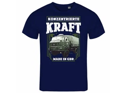 deinshirt Print-Shirt Herren T-Shirt Konzentrierte Kraft Blau/Dunkelblau/Rot/Grau