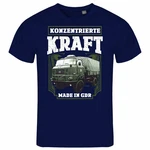 deinshirt Print-Shirt Herren T-Shirt Konzentrierte Kraft Blau/Dunkelblau/Rot/Grau